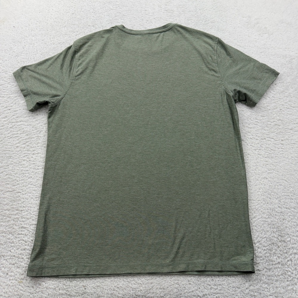 Vuori Men's Green Heathered Crew Neck Short Sleeve T Shirt Size Medium - Picture 6 of 7